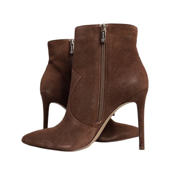 Jessica Simpson Womens 9 Paegye Leather Suede Fringe Boot Brown New - Picture 6 of 12